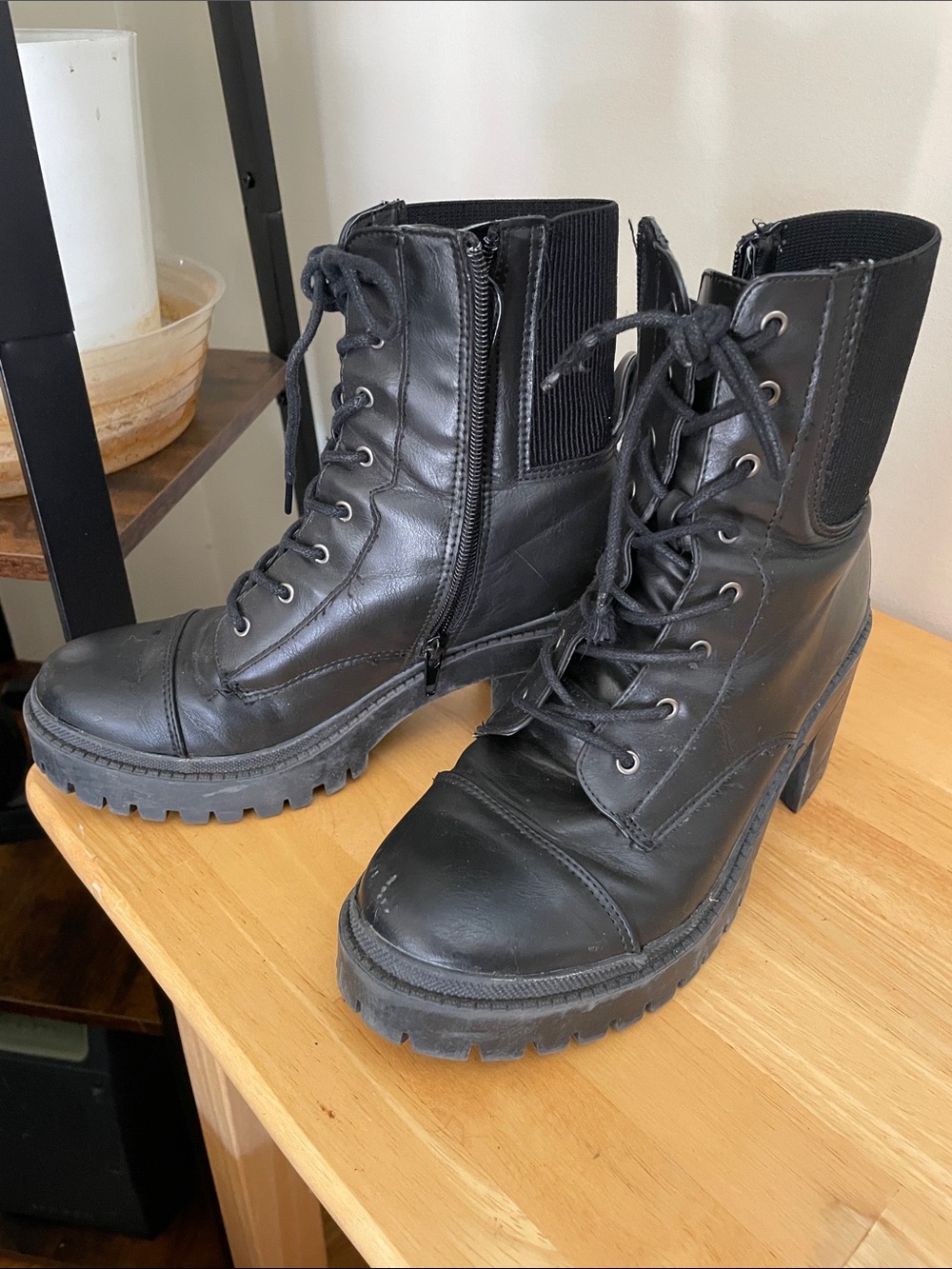 Rock and Candy Combat Boots